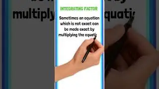Integrating Factor  #shorts #youtubeshorts #youtube  #short #youtubeindia