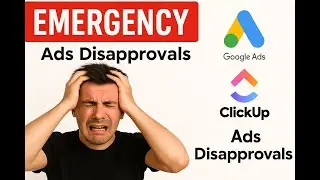 Google Ads Disapproval NIGHTMARE? 🚩 Fix in 5 MINUTES (Live Chat Support + ClickUp + AI Workflow!)