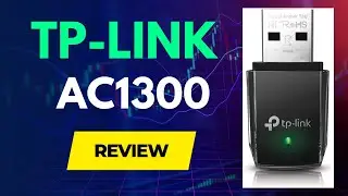 TP LINK AC1300 USB WiFi Adapter Unboxing, Speed Test, and Review!