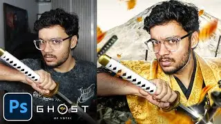 Ghost Of Yotei Thumbnail Tutorial in Photoshop