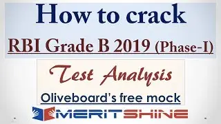 How to crack RBI Grade B 2019 (Phase-I) | Discussion of Oliveboard mock