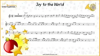 Joy to the World | French Horn Solo with Sheet Music and Play Along