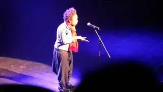 Nia performs at the 2011 Urban Word NYC Teen Poetry Slam Finals