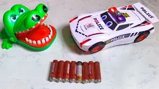 Unboxing rc warrior stuntcar rc police car crocodile rc available car review test 😳