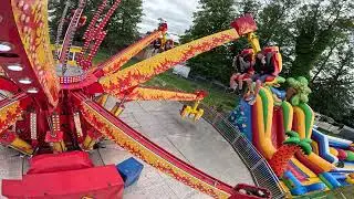 Lunapark Josef Kamienicky - karuzela Fire - jumper (Fabbri Smashing Jump) on ride 3 Darłówko 2025