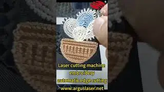 Laser Cutting Machine for Automatic Edge Detection & Cutting of Embroidered Fabrics#lasercutting