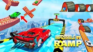  Mega Ramp Car Stunt 🚗💥 | हर लेवल पर कार Upgrade | Extreme Jump Challenge