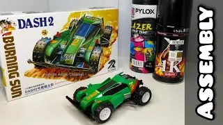 RZ Model - Dash 2: Burning Sun (Unboxing, Review, Comparison, & Assembly) Mini 4WD (Tamiya Copy)