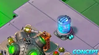 Boom Beach NEW Mega Crab Super Soldier Building! Super Troop Vat from Dr T!