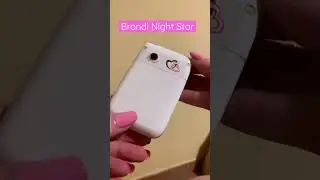 Vintage flip cellular phone &ldquo;Brondi Night Star&rdquo; SWITCHED ON (color led) super 💗cute effect