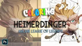 How to Draw HEIMERDINGER /Arcane League of legends - Part[2] Base Colors | Digital art | Speed paint
