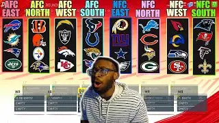 TWO PLAYERS FROM EVERY DIVISION DRAFT! Madden 20 Draft Champions