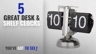 Top 10 Desk & Shelf Clocks [ Home Decor 2018 ]: Betus [Retro Style] Flip Desk Shelf Clock - Classic