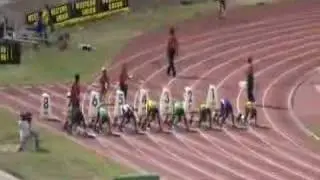 Jamaica CHAMPS 2008: Class II 100m Final (A Talawah Video)