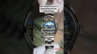 Hand-Painted Porsche 911 on a Vintage Rolex Dial 🎨✨ #rolex