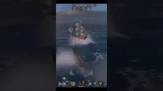 Закрыл бортом шотного капитана! | WOSB #alexmgs #gaming #shorts #worldofseabattle #games #wosb