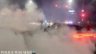 IT WAS A LA STREET DRIFTERS VS POLICE TASK FORCE BATTLE!! CRAZY LA TAKEOVER! **Q50 crashes**