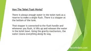 How To Flush Toilet Without Running Water?