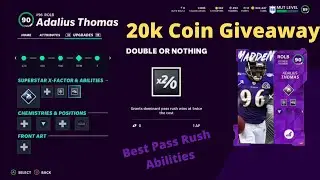 MUT 21 Best Pass Rush Abilities!!! ( Under Pressure, Double or Nothing, Instant Rebate)