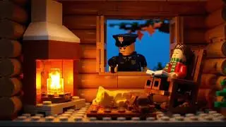 10 minutes of Lego fireplace &mdash; soft glow, calm crackles, and curious critters in the fall night. 🍁🔥