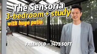 FREEHOLD Condo Home Tour | Spacious 3-Bed + Study | Ground Floor Patio at The Sensoria