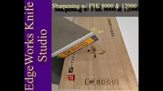 HK Knife works 1k, 3k & FSK 8k and 12k Super vitrified diamond stones sharpening HAP40 Bunka