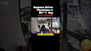 Amazon Driver Threatens Dog and Man #Shorts #fy #police