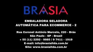 Embaladora Seladora Autom&aacute;tica para E-commerce - Modelo Simples BRA1 - BR&Aacute;SIA 🔵🔴