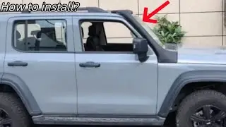 How to install GWM Tank 300 High Air Intake Snorkel Travel Version