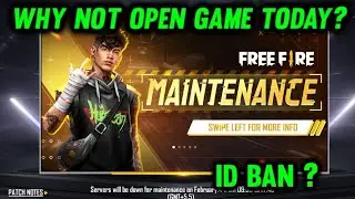 WHY NOT OPEN GAME TODAY | FREE FIRE NOT OPEN PROBLEM | MAINTENANCE BREAK TODAY 4 FEBRUARY 2021