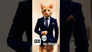 Mr. Whiskers, CEO of Catnip Inc. 😂 #pixelpulse #comedy #funnyanimals #shorts #aishorts #animalshorts