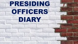 Presiding Officers Diary