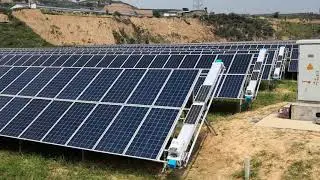 Solar panel cleaning robot machine from China