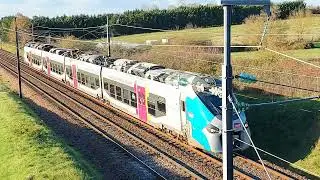 Ligne SNCF Paris-Nantes (à St Georges sur Loire 49). @B.Breteau YOUTUBE.