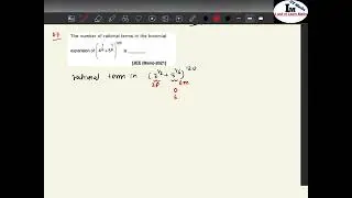 The number of rational terms in the binomial expansion of (4^1/4 +5^1/6) ^120 is