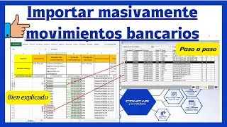 Importar masivamente movimientos bancarios al CONCAR - paso a paso
