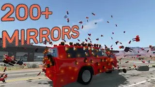 200+ ЗЕРКАЛЬНЫХ ХАОСОВ - BeamNG.drive ЗЕРКАЛЬНАЯ МАШИНА!