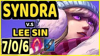 KIREI (SYNDRA) vs LEE SIN - 7/0/6 KDA JUNGLE CHALLENGER GAMEPLAY - EUW