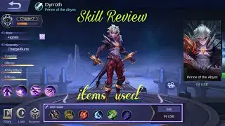 Dyrroth  Skill Explanation - with experiment items used in gameplay - Polarbeatz Gaming