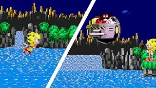 Sonic Hacks - Super Sonic in South Island Adventure by Hivebrain V0.2 (S1 Hack)