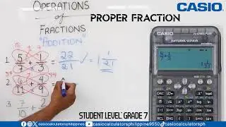 CASIO fx-570ES Plus-2 Transparent Operations of Fractions