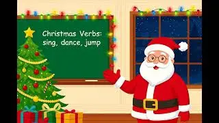 Christmas Verbs Song | Holiday Action Words for Kids