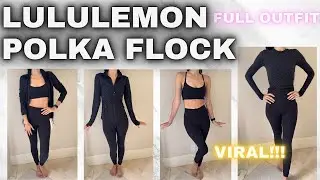 Lululemon Polka Flock 🖤✨ FULL COLLECTION ✨🖤 Black-on-Black Polka Dot Review