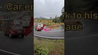 Leyland truck makes a smooth sharp U turn in hairpin bend in ghat road #drivingskills #lorry