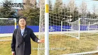 Customizing your sizes of football goals for your field, steel made 🥅⚽️ #footballgoals #soccergoals 