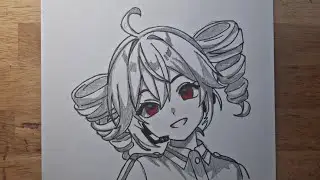 How to Draw Kasane Teto Cute Face - Easy Anime Drawing Tutorial for Beginners | Anime Girl