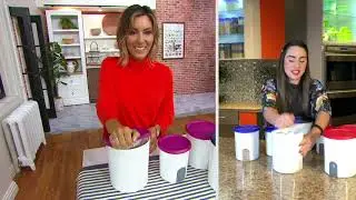 Tupperware 3-Piece One-Touch Canister Storage Set on QVC