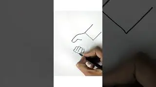 How to draw a handshake easy steps beginners #shorts