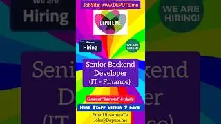 @HireStaff: Senior Backend Developer required Hyderabad #urgentjobs #urgentlyhiring #urgentvacancy