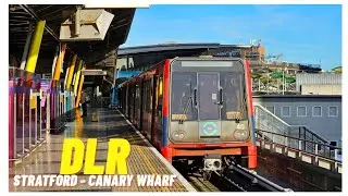 London's Automatic Trains | Stratford to Canary Wharf - Driver's View | Dockland Light Rail (DLR)